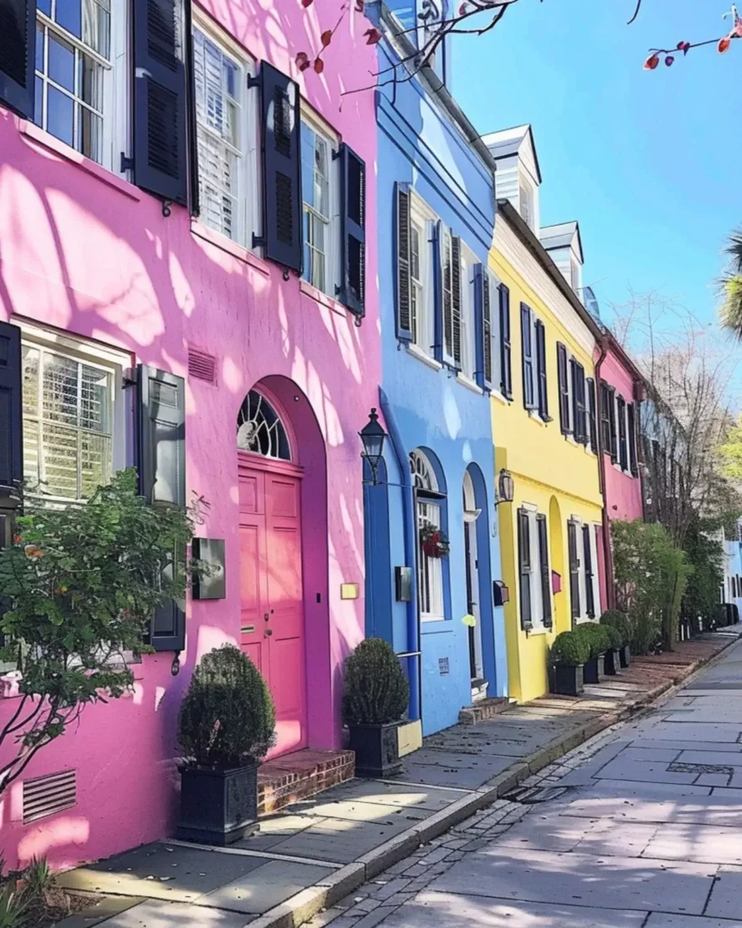 Visit the Iconic Rainbow Row