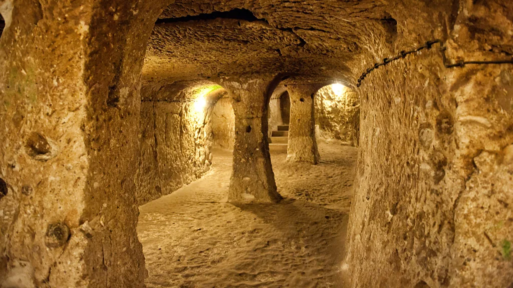 Derinkuyu is made up of 18 levels of tunnels