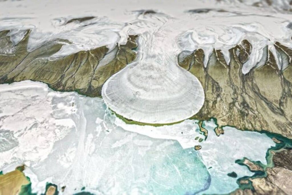 Elephant Foot Glacier 3D View