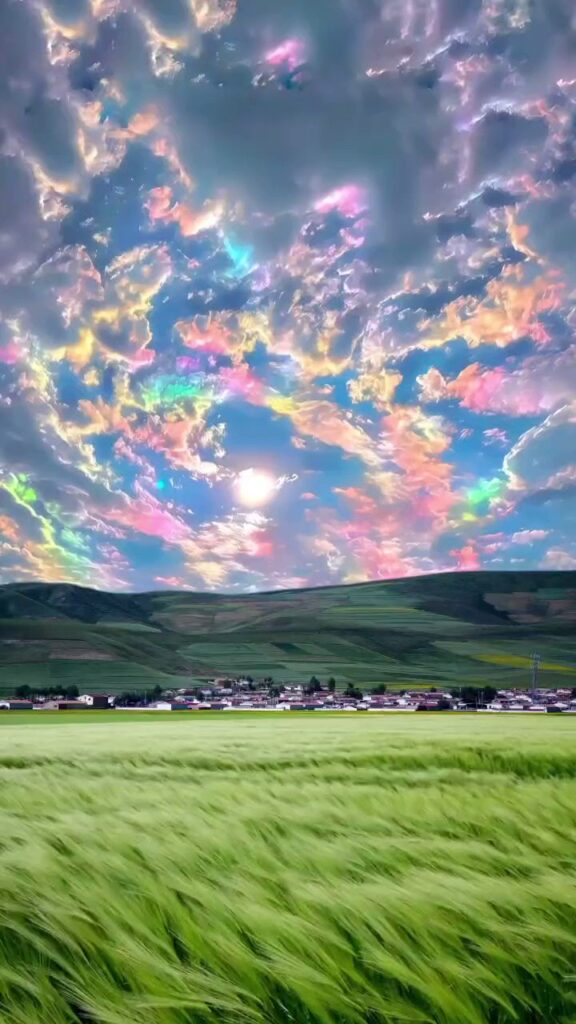 Irelands Rainbow Ice Crystal Clouds