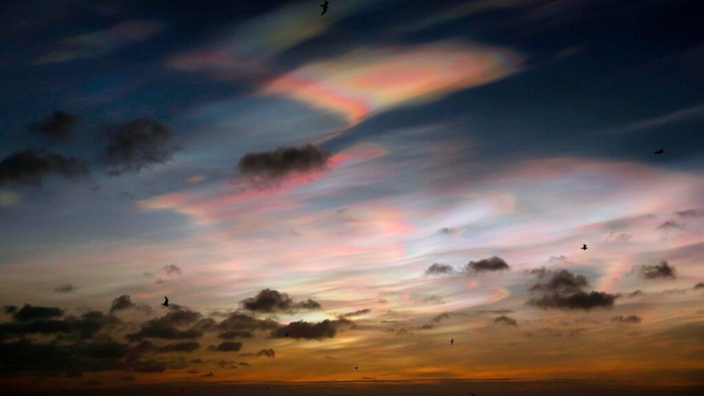 Rainbow clouds