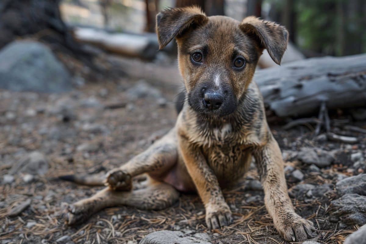 Rescued An Abandoned Injured Pup