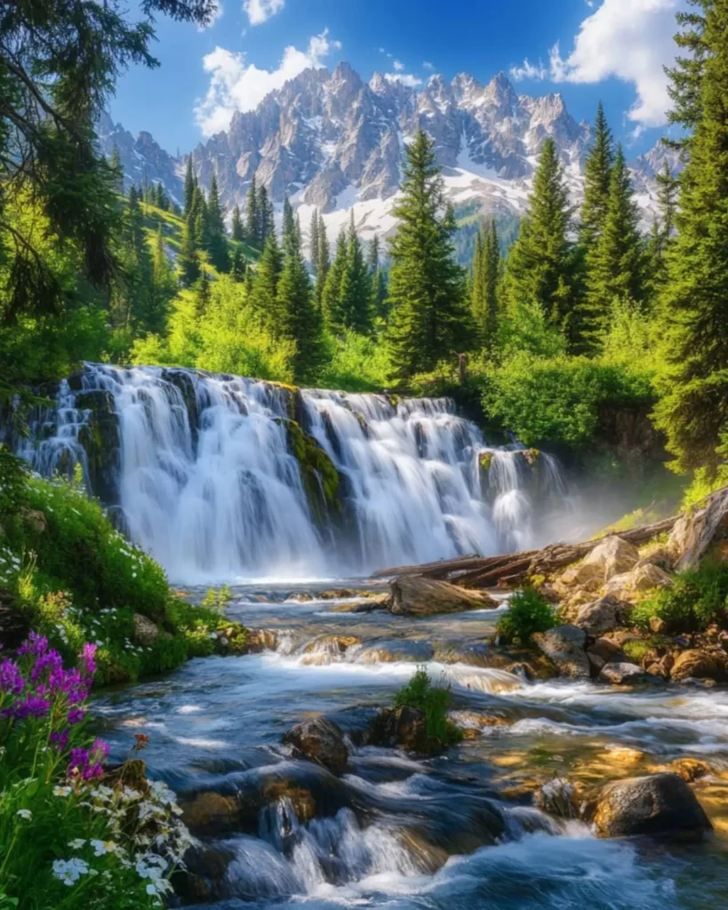 Hidden Falls in Grand Teton National Park