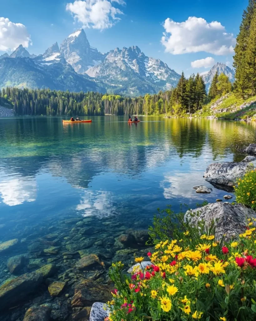 Taggart Lake in Grand Teton National Park