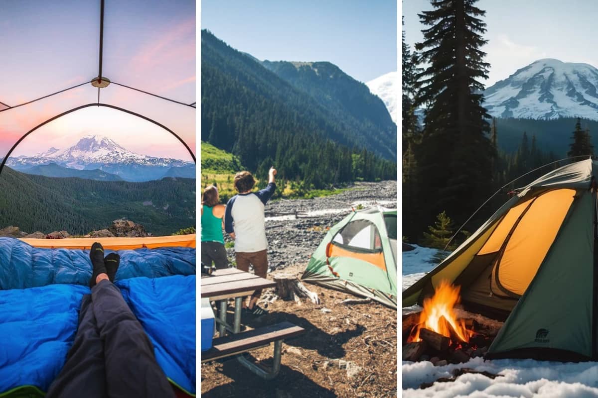 Camping in Mount Rainier National Park