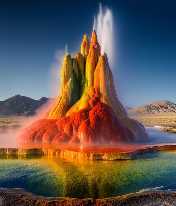 Fly Geyser, Nevada, USA