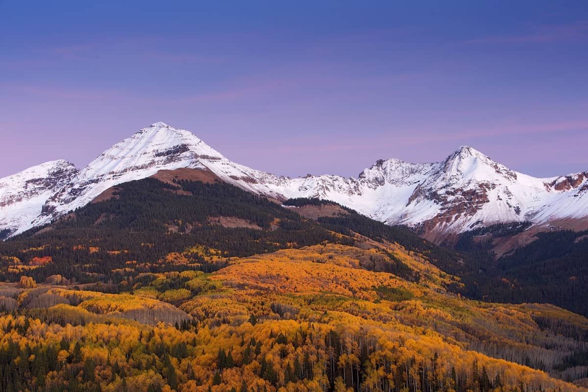 La Plata Mountains in Colorado