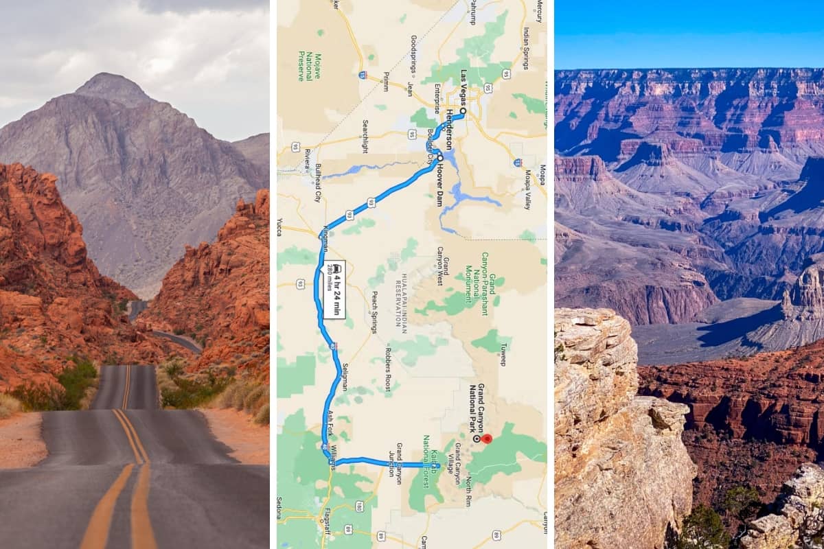 Las Vegas to Grand Canyon Road Trip Itinerary