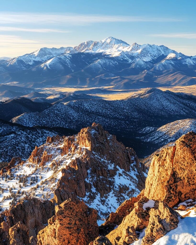 Majestic Rocky Mountains from Pikes Peak