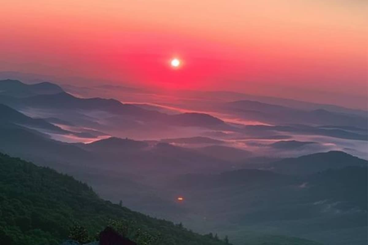 Sunrise from the Blue Ridge Mountains