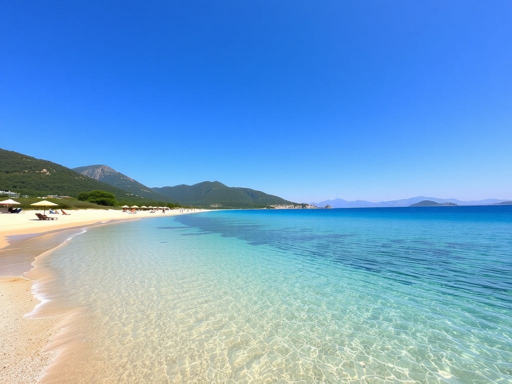 A picturesque view of Jale Beach in Albania featuring clear waters and serene surroundings.