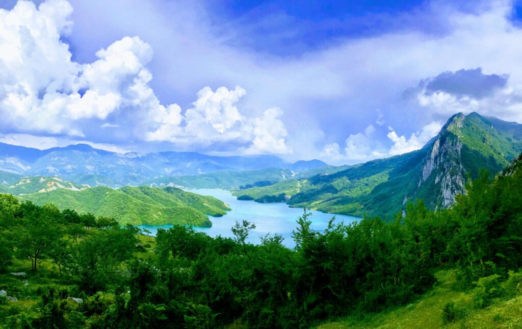 Green hills and rustic trails in the Albanian Alps