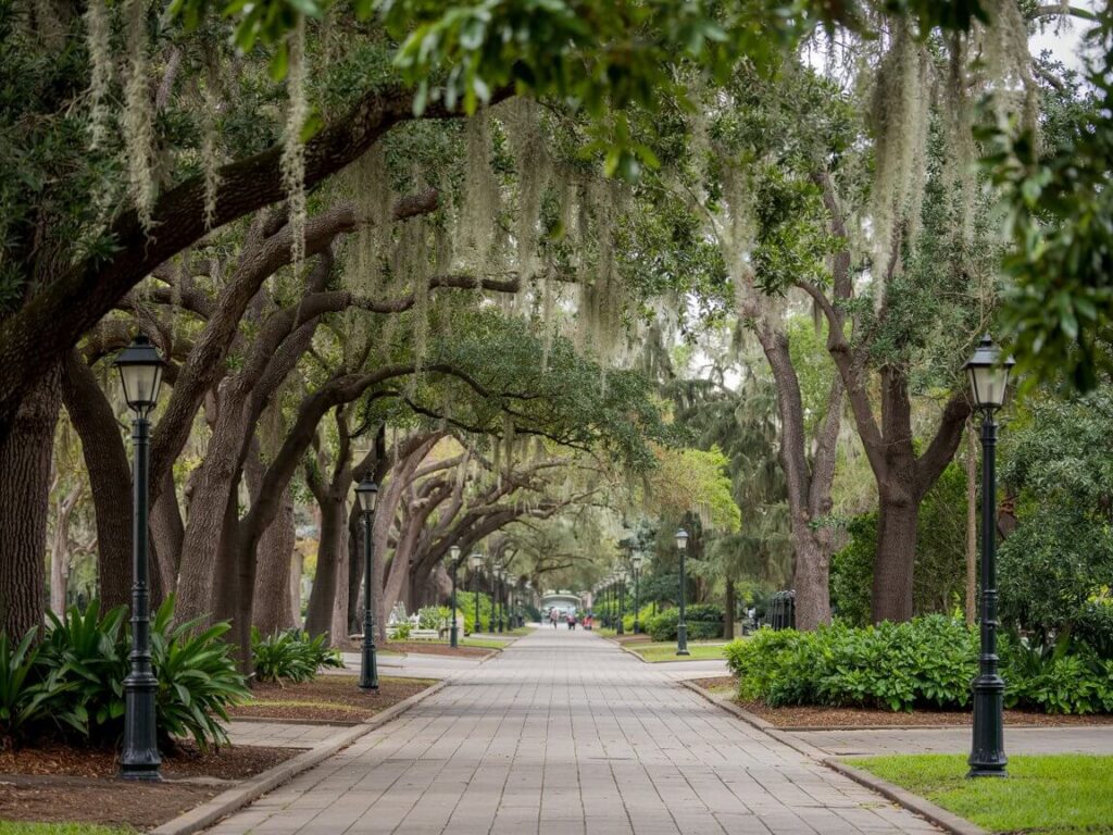 walk through Forsyth Park