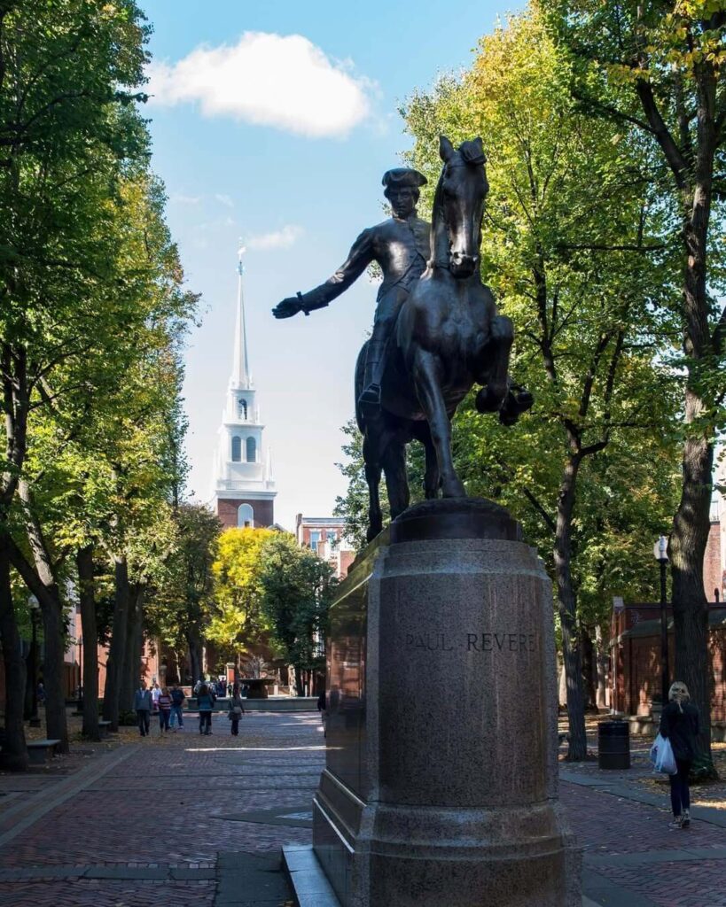 Paul Revere Mall and Old North Church