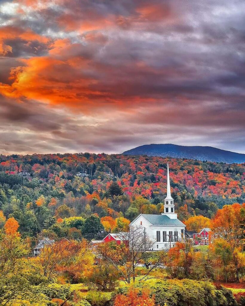 Fall Foliage in Stowe, Vermont