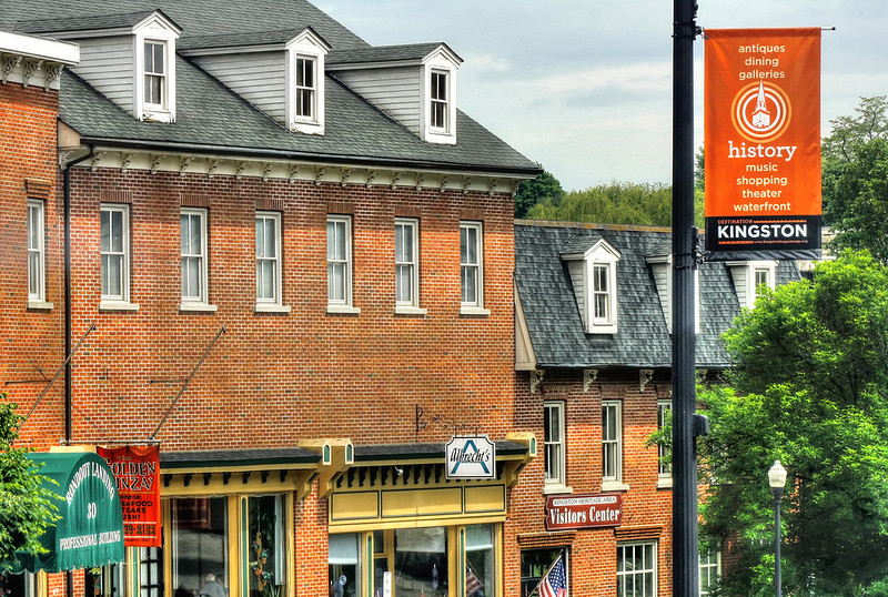 Charming historic district in Kingston, New York