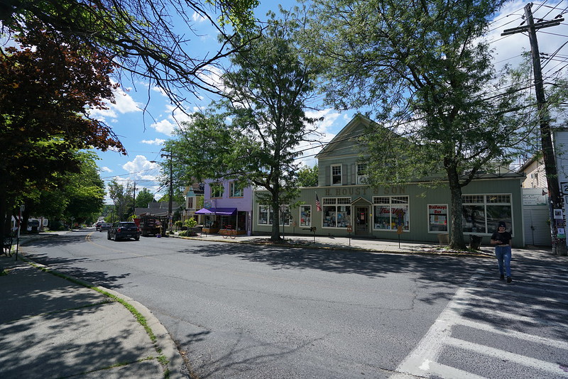 Charming streets of Woodstock, New York