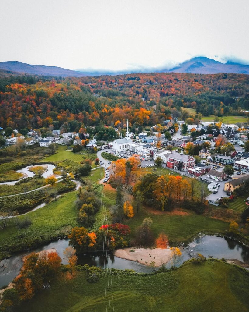 Fall Foliage in Stowe, Vermont