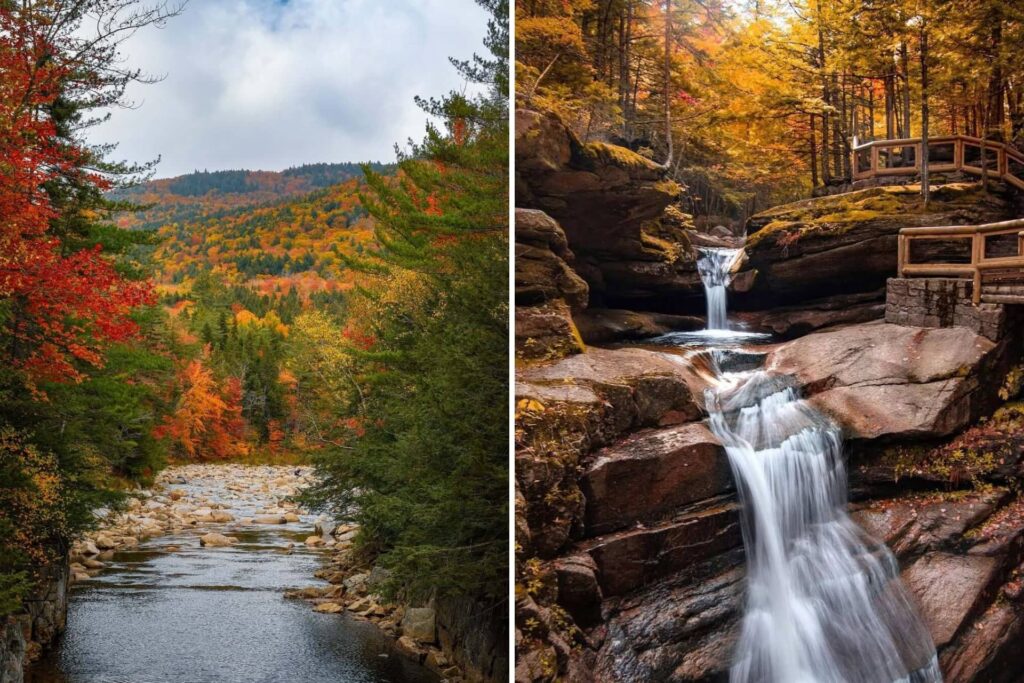 Kancamagus Highway & Sabbaday Falls – breathtaking beauty!