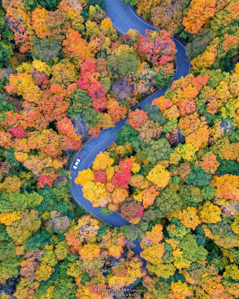 Smugglers Notch Vermont in fall