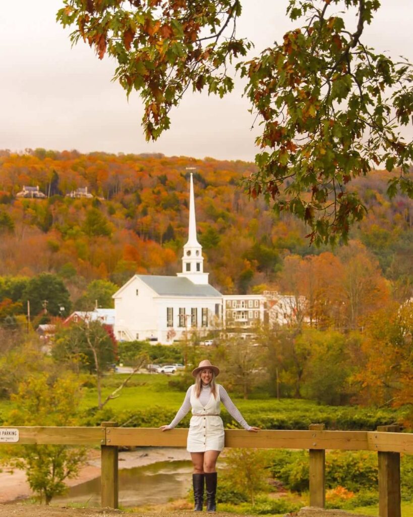 Stowe Vermont in the fall