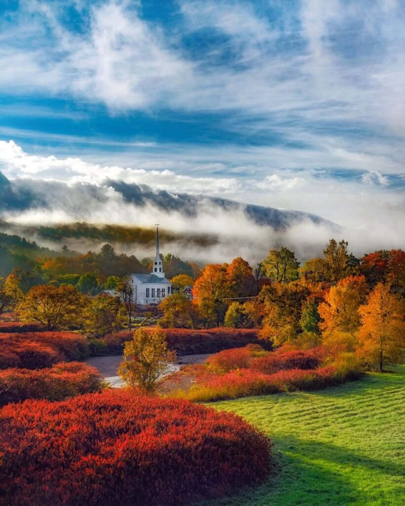Stowe Vermont in the fall