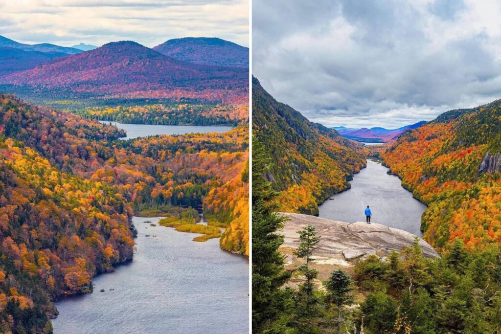 Fall colours shining in the Adirondack High Peaks