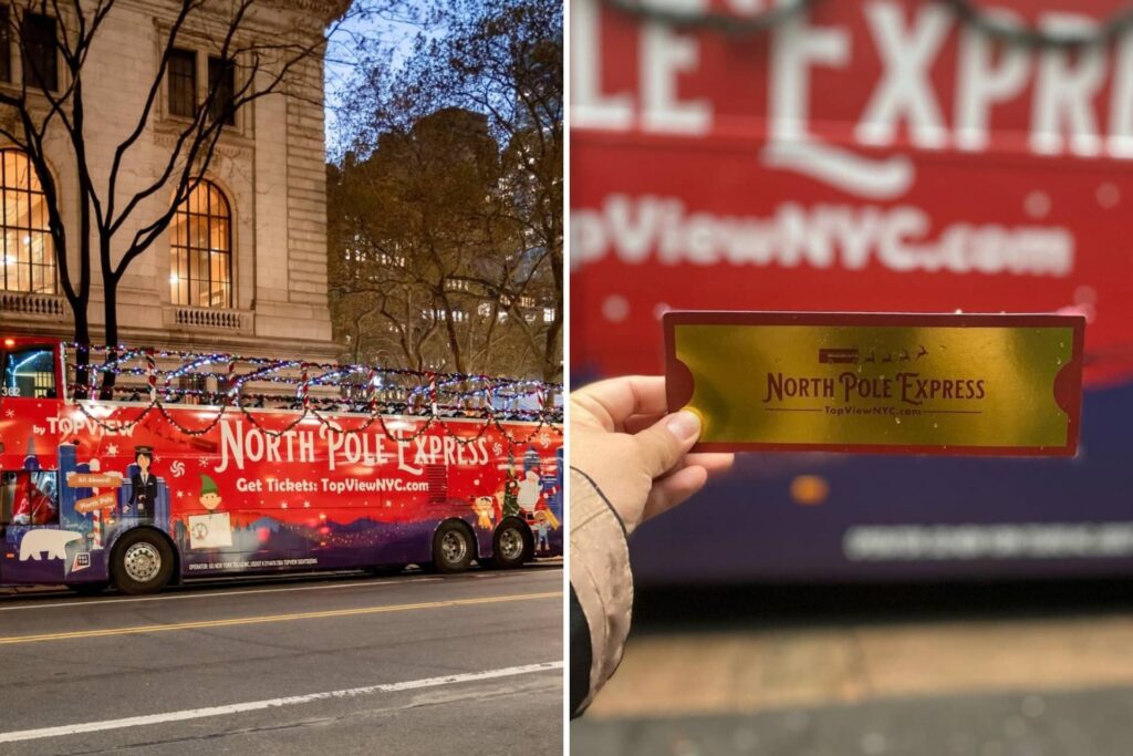 Christmas Themed Bus Around NYC