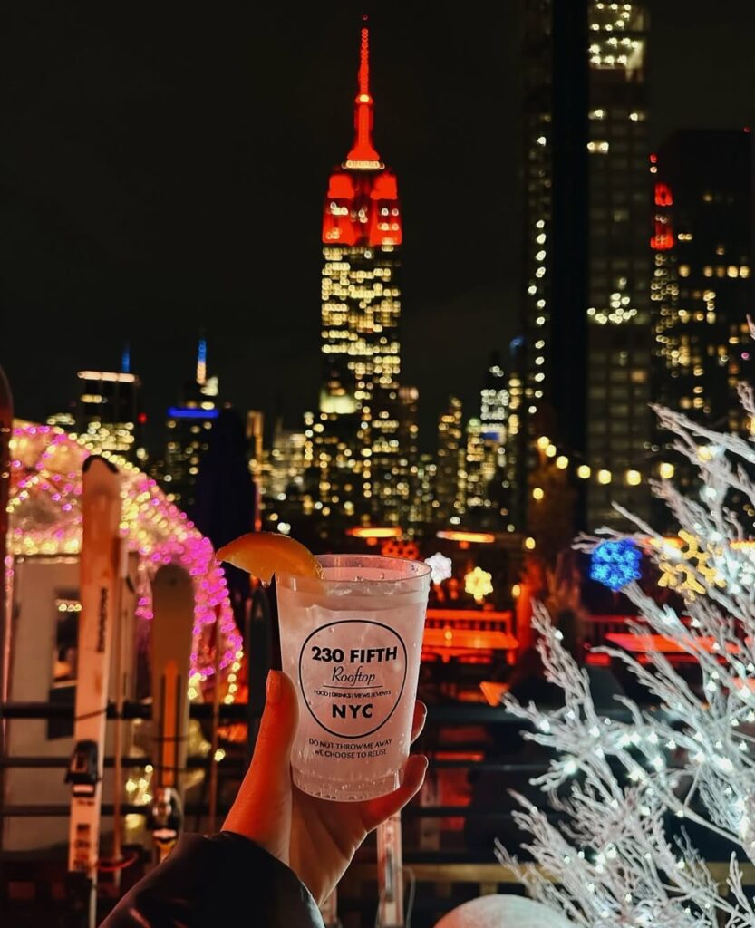 Drink at 230 Fifth Rooftop