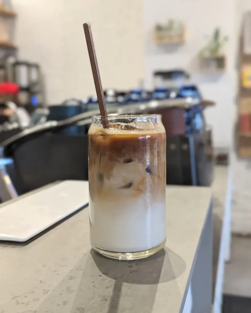 One strong coffee, paired with a buttery bite.