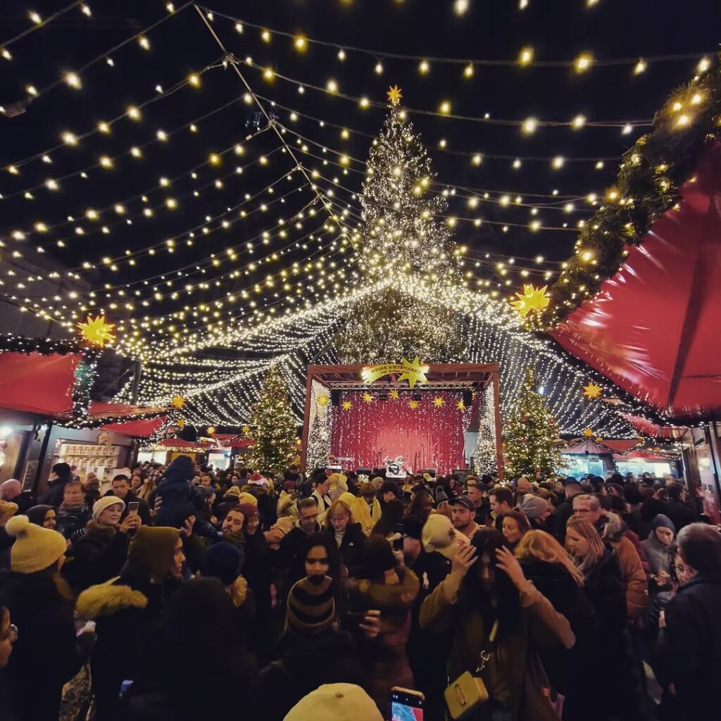 Christmas Market at Night