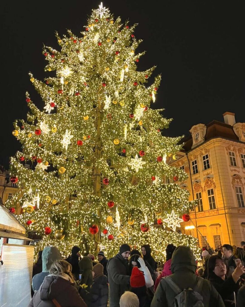 Christmas tree in Old Town Square