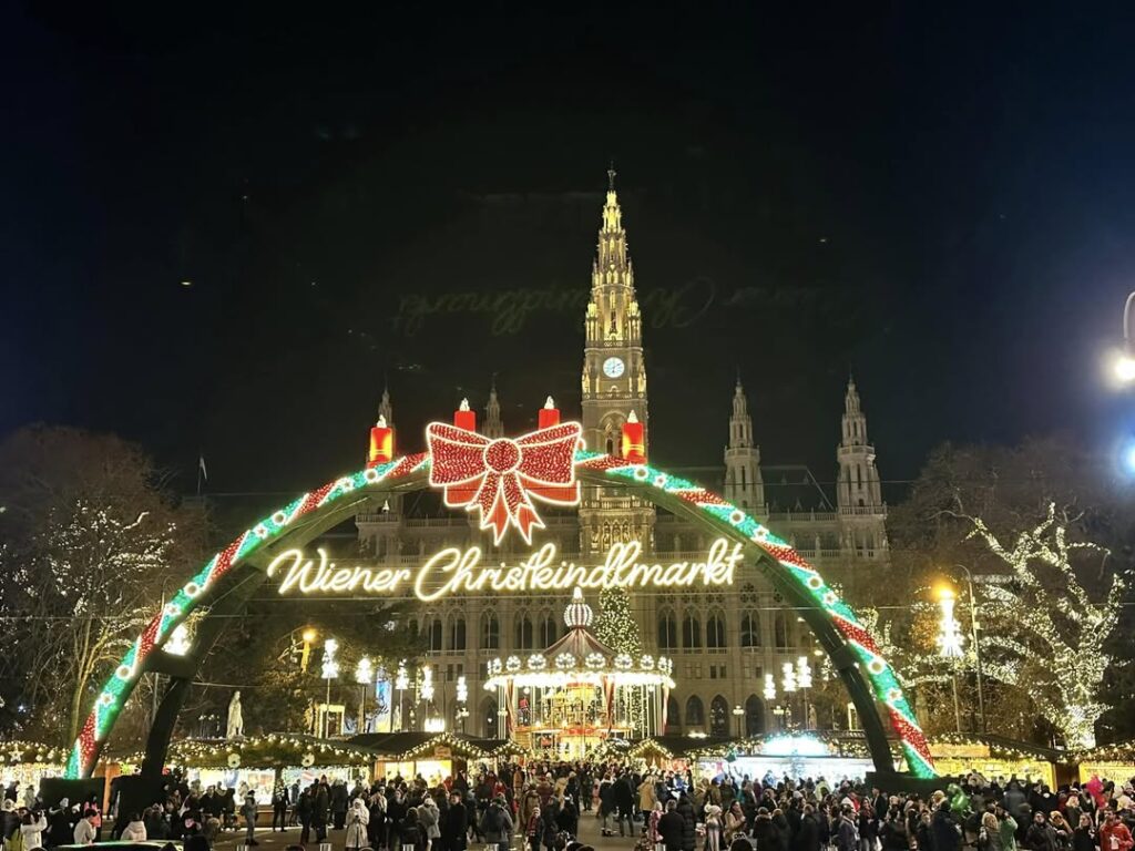 Rathaus Christmas Market Vienna, Europe
