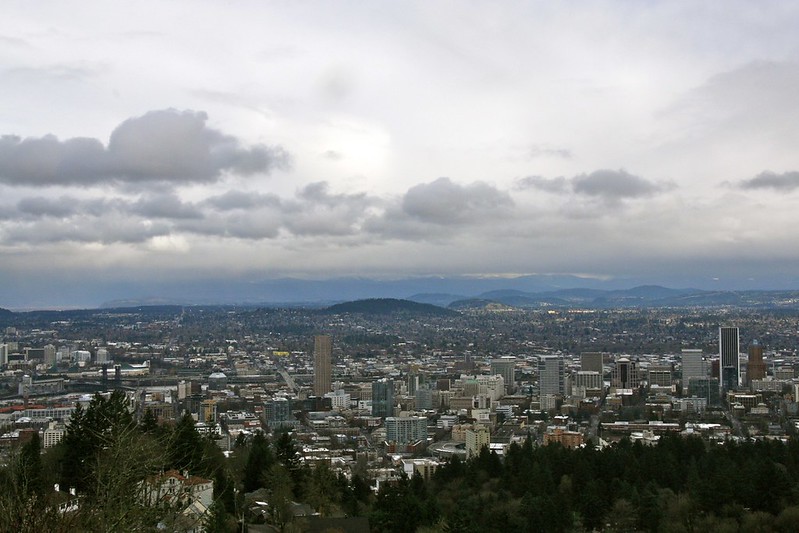 Pittock Mansion Skyline View