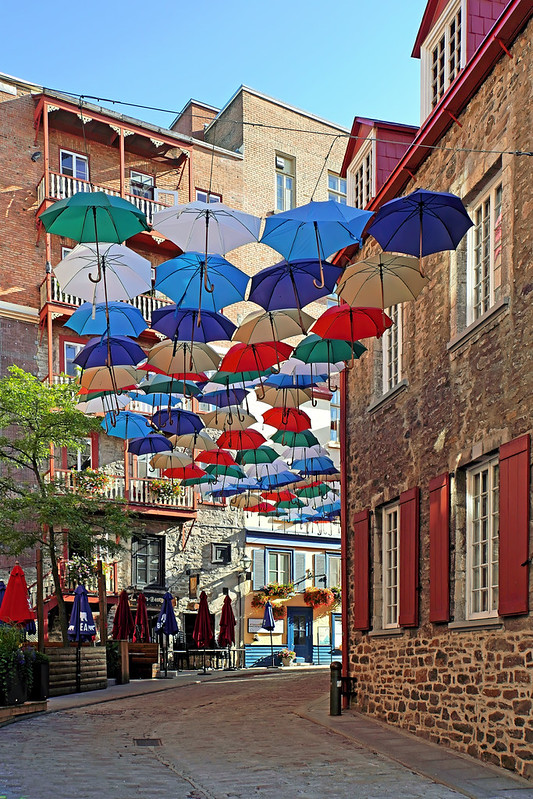 Petit Champlain District Umbrella Alley