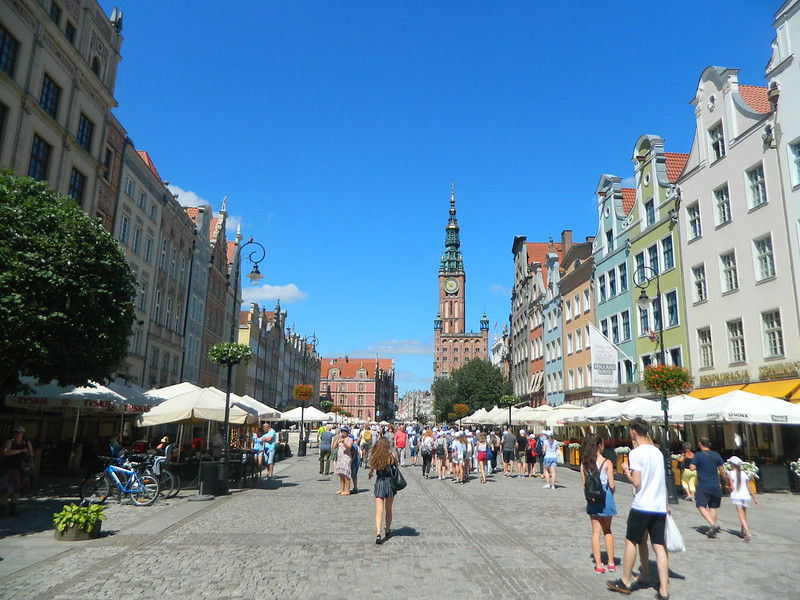 A square in Gdańsk, Poland