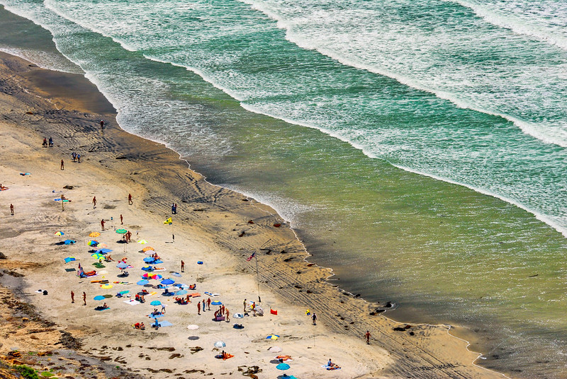 Blacks Beach near La Jolla, San Diego