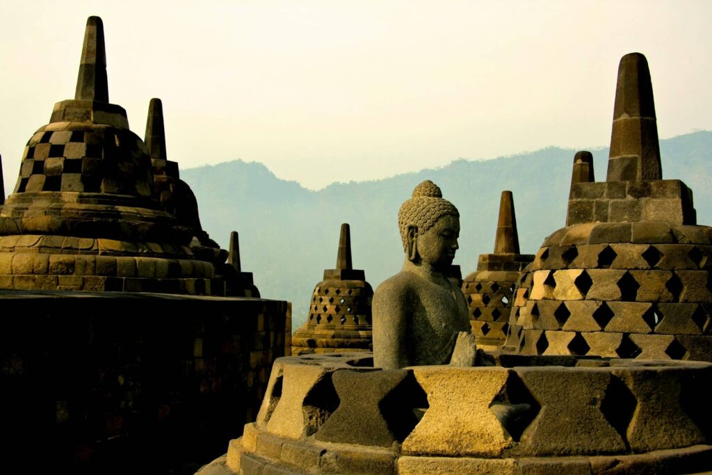 Borobudur Temple, Borobudur, Central Java, Indonesia