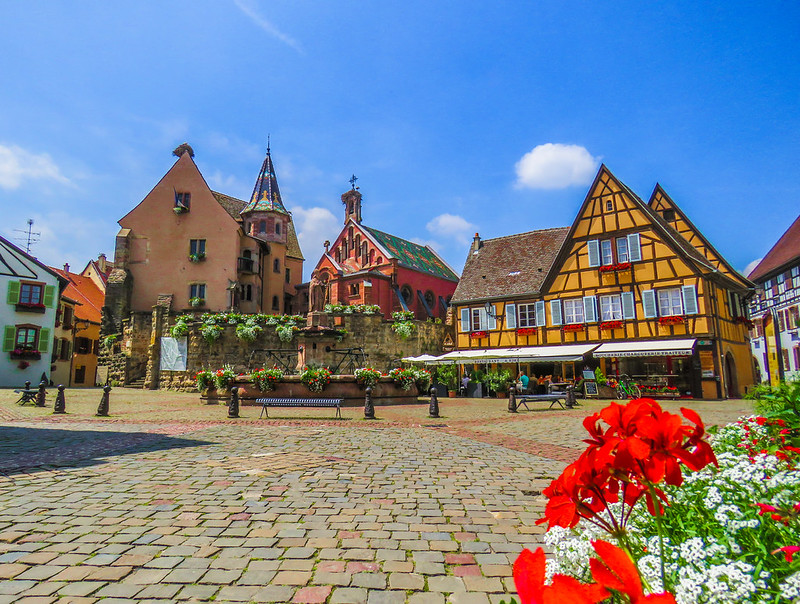 Eguisheim, France: Circular Lanes and Alsatian Color