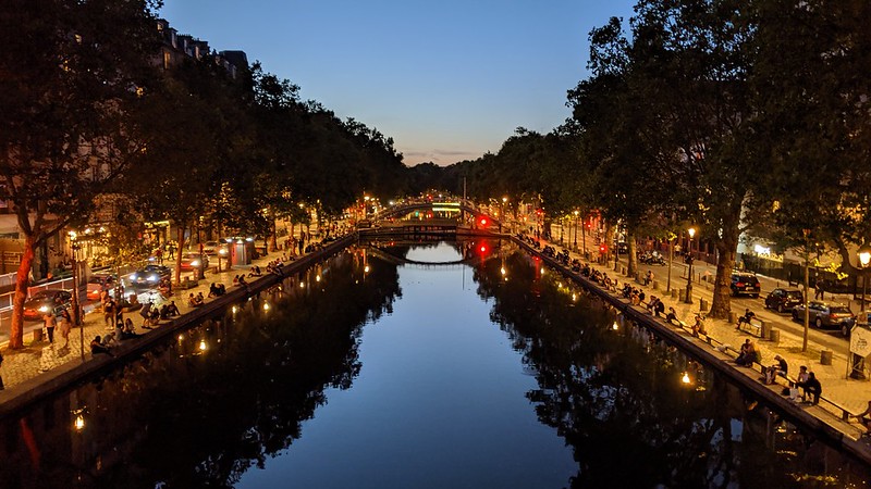 Evening on Canal Saint-Martin
