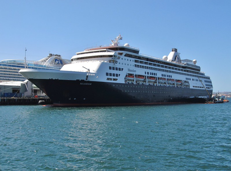 Holland America Maasdam docked at B Street Cruise Terminal.