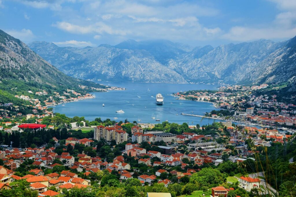 Kotor's Bay and the city of Kotor