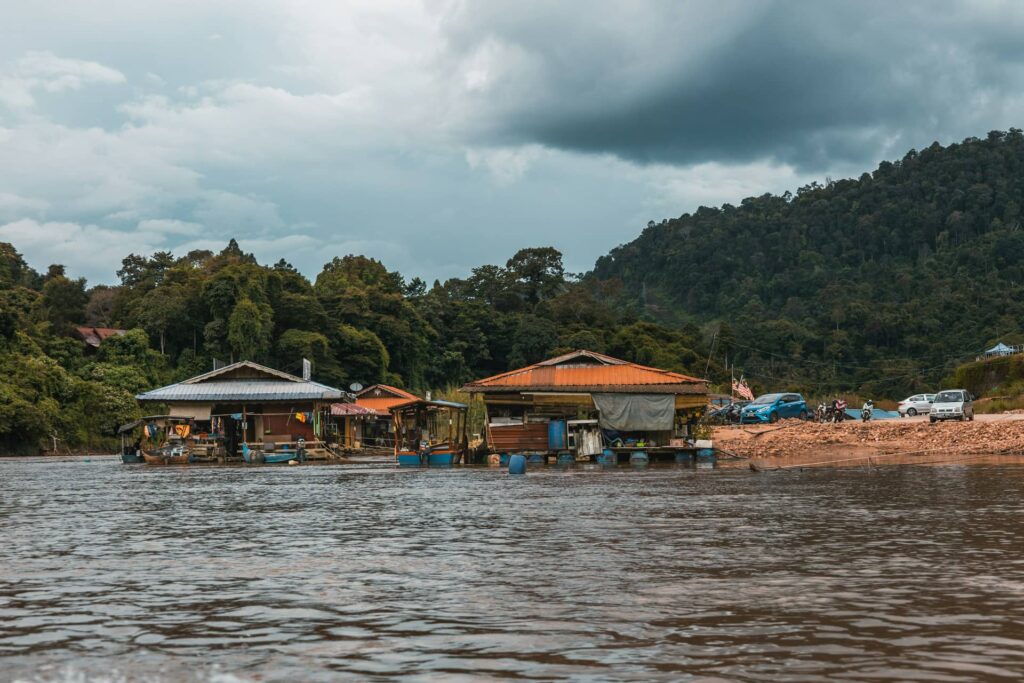 Tembeling River in Taman Negara National Park, Malaysia.