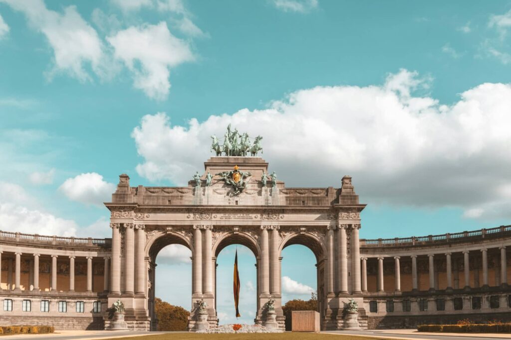 The Parc du Cinquantenaire (Jubelpark) in Brussels, Belgium