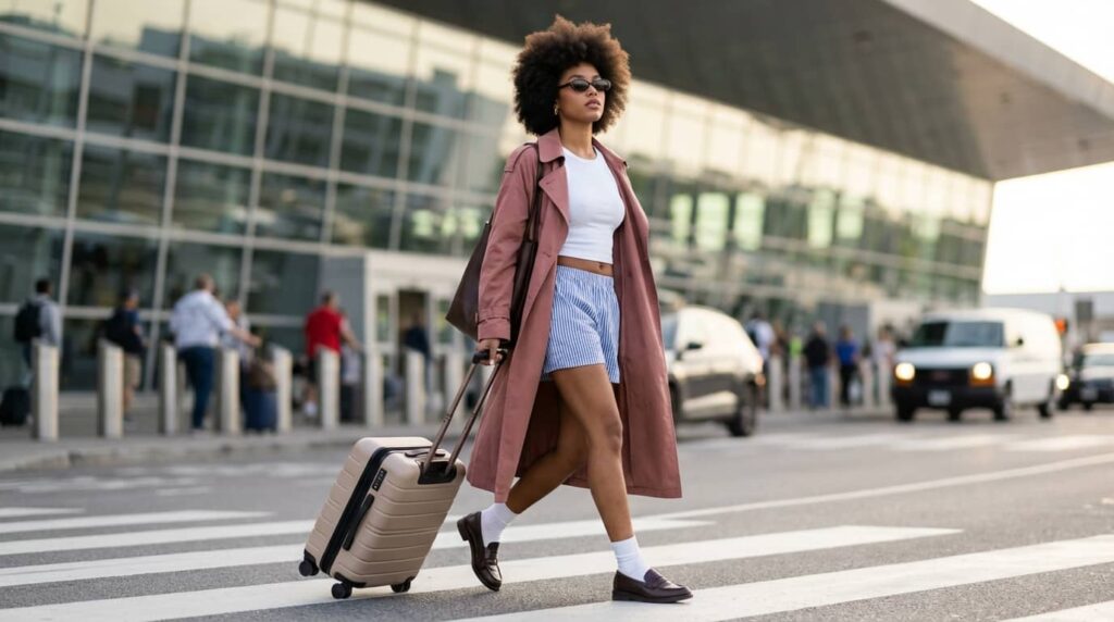 Comfy Dadcore Inspired Airport Outfit Idea