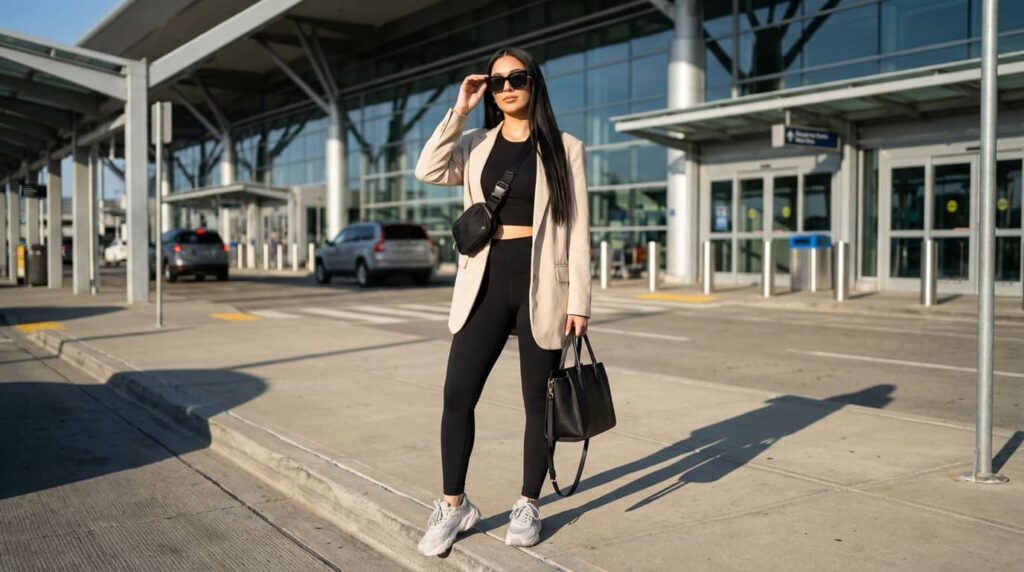 Business-Chic Airport Outfit Ideas