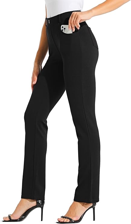 Willit Women's Yoga Dress Straight Leg Pants