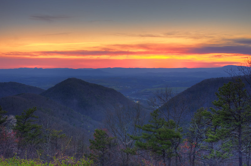 Blue Ridge Parkway, Buena Vista Sunset