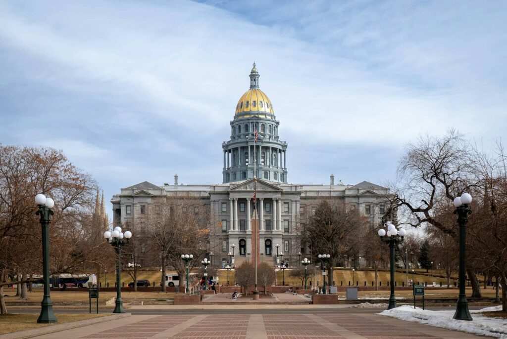 Colorado State Capital in Downtown Denver