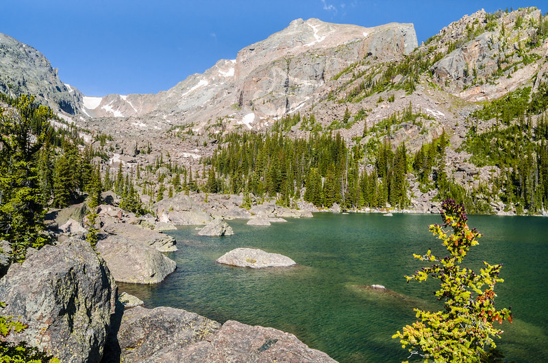 Dream Lake, Nymph Lake, Emerald Lake, and Lake Haiyaha